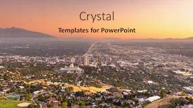  Presentation with salt lake city - PPT theme enhanced with salt-lake-city-utah-usa background and a coral colored foreground
