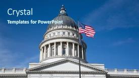  Presentation with salt lake city - PPT layouts consisting of salt-lake-city-utah-usa background and a ocean colored foreground