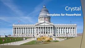  Presentation with salt lake city - Amazing PPT layouts having salt-lake-city-utah-usa backdrop and a teal colored foreground