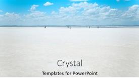  Presentation with salt - PPT theme with salt-lake-of-tuz-golu background and a white colored foreground