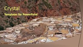  Presentation with salt - Colorful PPT layouts enhanced with mines at maras in peru backdrop and a tawny brown colored foreground
