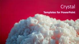  Presentation with microalgae - PPT theme with pink lake colored by microalgae background and a crimson colored foreground