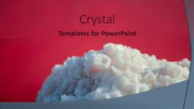  Presentation with microalgae - Amazing presentation design having salty pink lake with crystals backdrop and a red colored foreground