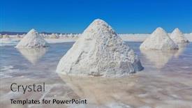  Presentation with salt - Audience pleasing PPT theme consisting of salt-on-the-salt-lake backdrop and a light gray colored foreground