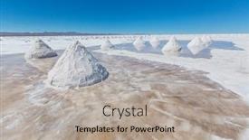  Presentation with salt - Amazing presentation theme having salt-on-the-salt-lake backdrop and a mint green colored foreground