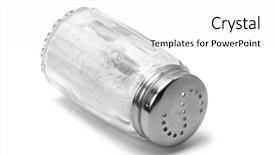  Presentation with white holstein friesian dairy cow - Presentation theme having salt shaker - saltshaker on white background background and a white colored foreground