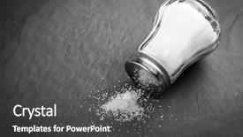  Presentation with airport boarding board - Audience pleasing slide set consisting of salt shaker on slate board backdrop and a dark gray colored foreground