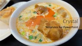  Presentation with soy milk - Slide set featuring salt-soy-milk-taiwanese-famous background and a gold colored foreground