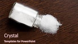  Presentation with table salt - Amazing presentation theme having salt sprinkled on wooden table backdrop and a wine colored foreground