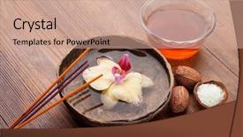  Presentation with spa concept - Cool new slides with salt stress plants - spa concept backdrop and a  colored foreground