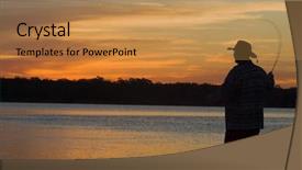  Presentation with drosophila melanogaster a fruit fly - PPT theme having salt water - fly fishing in the morning background and a coral colored foreground