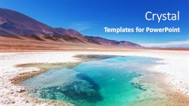  Presentation with salt - PPT theme with salt-water-pool-in-salinas background and a cobalt blue colored foreground