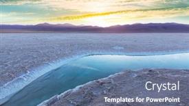  Presentation with salt - PPT theme with salt-water-pool-in-salinas background and a ocean colored foreground