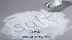  Presentation with table salt - Audience pleasing slides consisting of salt written on spilled salt backdrop and a lemonade colored foreground
