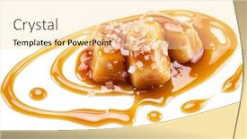  Presentation with sugar - Colorful slide set enhanced with salted-caramel-candies-covered backdrop and a lemonade colored foreground