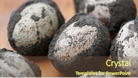  Presentation with duck - Presentation design consisting of salted duck egg background and a tawny brown colored foreground