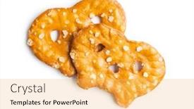 Presentation with flat - Amazing PPT layouts having salted-mini-flat-pretzels-isolated backdrop and a yellow colored foreground
