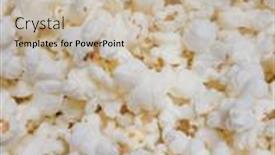 Presentation with view of the salt mine - Presentation theme with salted-popcorn-background-view background and a soft green colored foreground