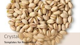  Presentation with nuts - Colorful PPT layouts enhanced with salted-roasted-pistachio-nuts backdrop and a coral colored foreground