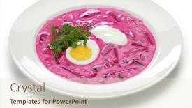  Presentation with kefir - Beautiful slide deck featuring saltibarscai-cold-beet-soup backdrop and a lemonade colored foreground