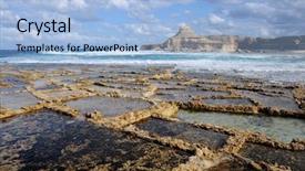  Presentation with evaporation - PPT theme enhanced with saltpan - salt evaporation ponds off background and a light blue colored foreground