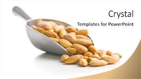  Presentation with salty - Cool new presentation with salty roasted almonds in scoop backdrop and a white colored foreground