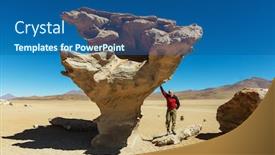  Presentation with bolivia tourism - Audience pleasing PPT layouts consisting of salvador dali desert bolivia backdrop and a ocean colored foreground