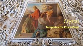  Presentation with holy spirit - Presentation theme enhanced with salzburg-austria-december-13-fragment background and a tawny brown colored foreground