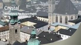  Presentation with salzburg - Slides enhanced with salzburg austria background and a gray colored foreground