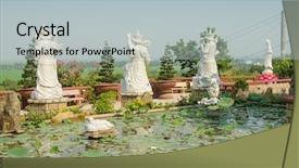  Presentation with history vietnam - PPT theme enhanced with taiwanese fried fish balls background and a tawny brown colored foreground.