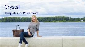  Presentation with growth and maturity - Colorful PPT layouts enhanced with samara - portrait in full growth young backdrop and a  colored foreground