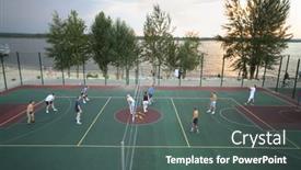  Presentation with sports volleyball - 