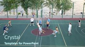  Presentation with sports volleyball - 