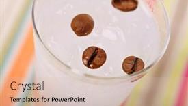  Presentation with coffee beans - Amazing slides having sambuca-on-ice-with-decorative backdrop and a lemonade colored foreground