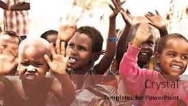  Presentation with tribal - Theme having samburu-kenya-november-8-group background and a tawny brown colored foreground