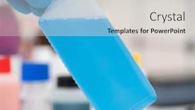  Presentation with household chemicals - Slide set having sample-of-a-detergent background and a light gray colored foreground