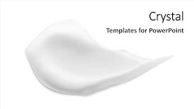  Presentation with cleansing - Theme with sample of body cream background and a white colored foreground