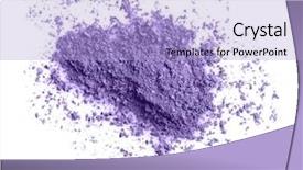  Presentation with sample - Slide deck consisting of sample of lilac eyeshadow background and a  colored foreground