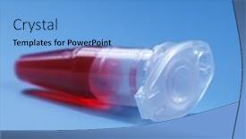  Presentation with stem cells - PPT theme with sample-of-stem-cells background and a teal colored foreground