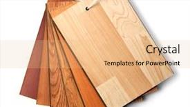  Presentation with flooring - Audience pleasing slide set consisting of sample pack of wooden flooring backdrop and a coral colored foreground