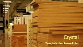  Presentation with hardware - PPT theme consisting of sample parquet boards in hardware background and a tawny brown colored foreground
