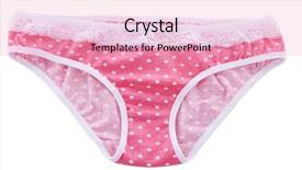  Presentation with pink and white - Presentation theme enhanced with sample size - elegant pink panties isolated background and a lemonade colored foreground