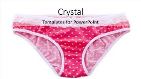  Presentation with pink and white balloons - PPT theme consisting of sample size - elegant pink panties isolated background and a white colored foreground