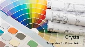  Presentation with color - Cool new theme with samples for selection with house backdrop and a soft green colored foreground