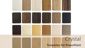  Presentation with composite - Audience pleasing theme consisting of samples-of-laminated-composite-material backdrop and a coral colored foreground