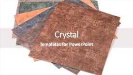  Presentation with sand samples - Colorful theme enhanced with samples of linoleum collection isolated backdrop and a coral colored foreground