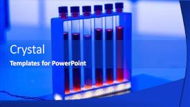  Presentation with nuclear physics - PPT theme having samples-of-radioactive-liquid background and a cobalt blue colored foreground