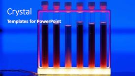  Presentation with radioactive - PPT layouts featuring samples-of-radioactive-liquid background and a cobalt blue colored foreground