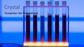  Presentation with radioactive - PPT theme featuring samples-of-radioactive-liquid background and a light blue colored foreground