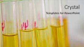  Presentation with test - Theme featuring samples of urine background and a light gray colored foreground